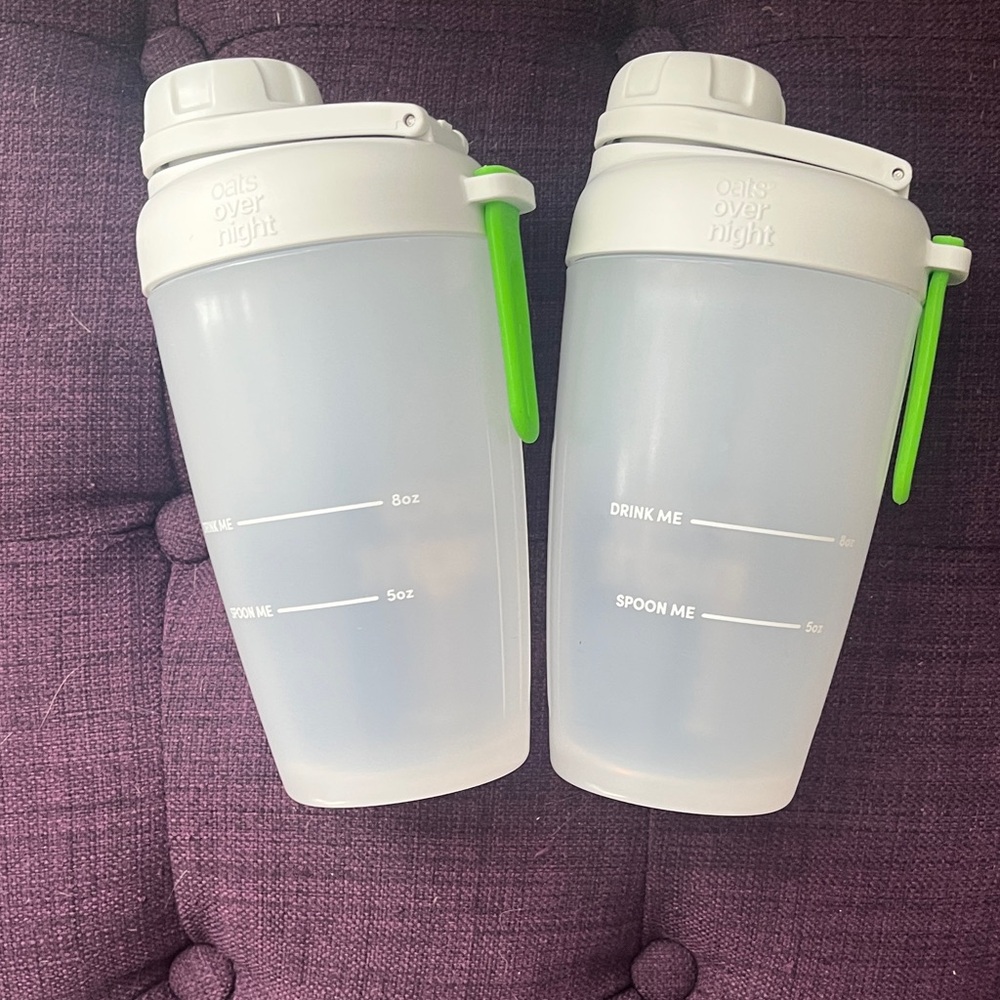 Overnight Oats Shaker Bottles - 2 Count New Never Used - Picture 8 of 10